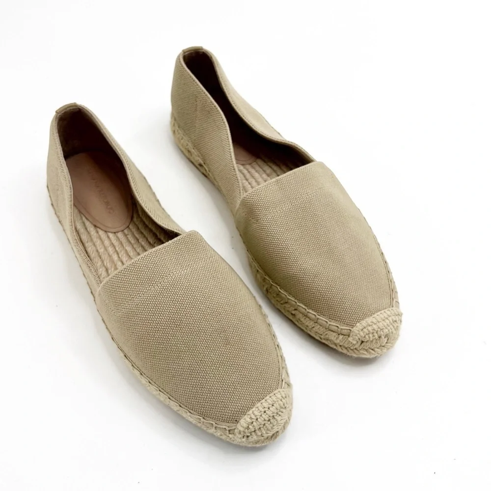 Banana Republic Tan Stretch Espadrilles, Size 8